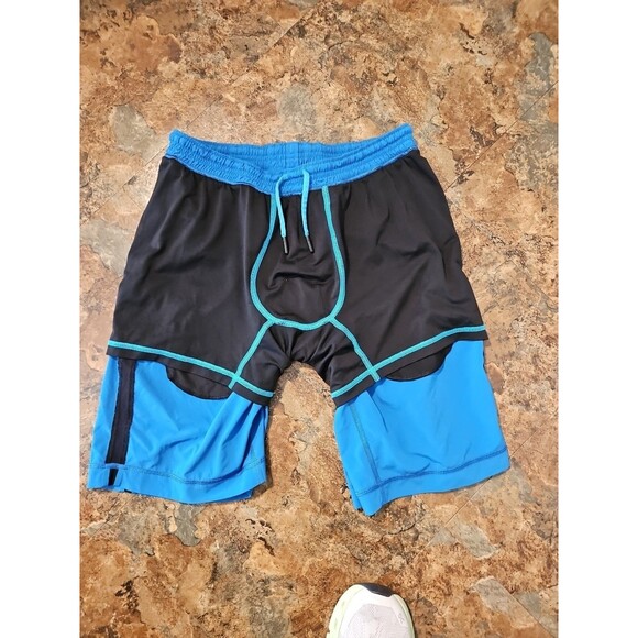 Lululemon Men Blue Pace Breaker‎ Running Short With Liner 26" Waist 9" Insea(L6) - Picture 7 of 9